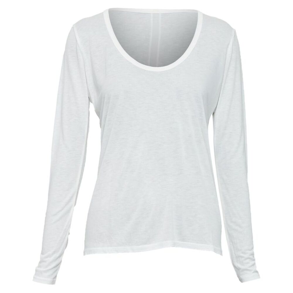 The Row Cream Viscose Silk Trim Tshirt